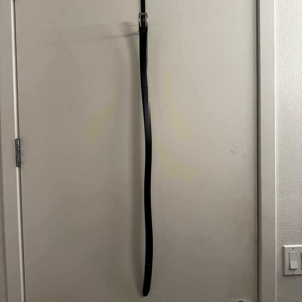Geoffrey Beene Black Belt with Silver Hardware